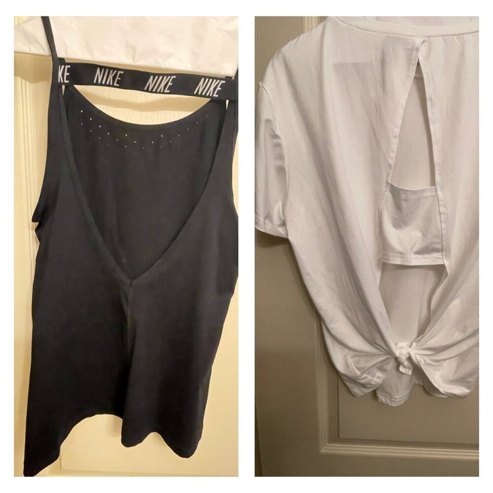 2- Piece Workout Top Bundle- Women's Athletic Tank and Tee
